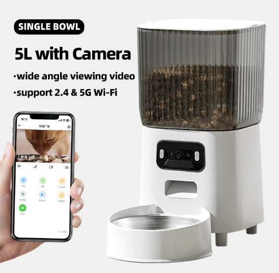 5L Automatic Pet Feeder Food Dispenser for Cats