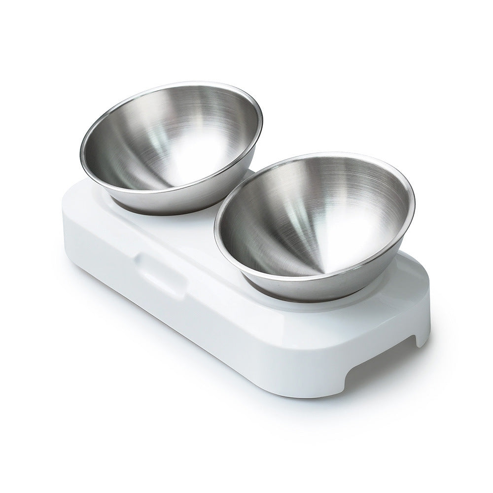 Stainless Steel Pet Food Water Bowl with Stand