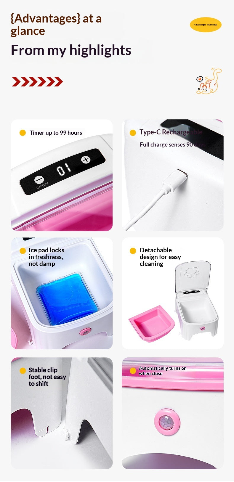 Automatic Cat Feeding Device Pet Food Dispenser
