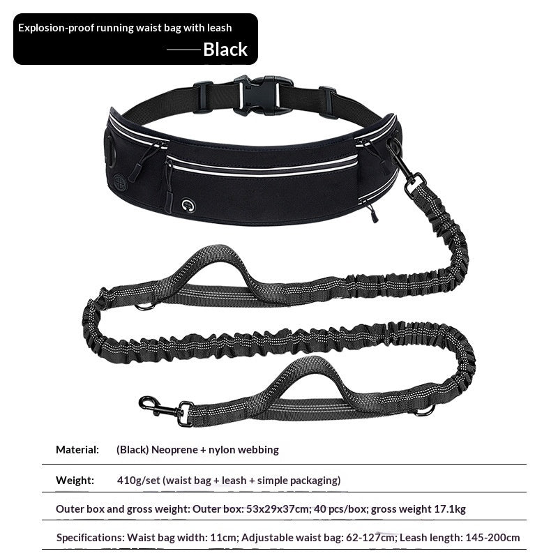 Reflective Multifunctional Retractable Pet Leash for Dogs