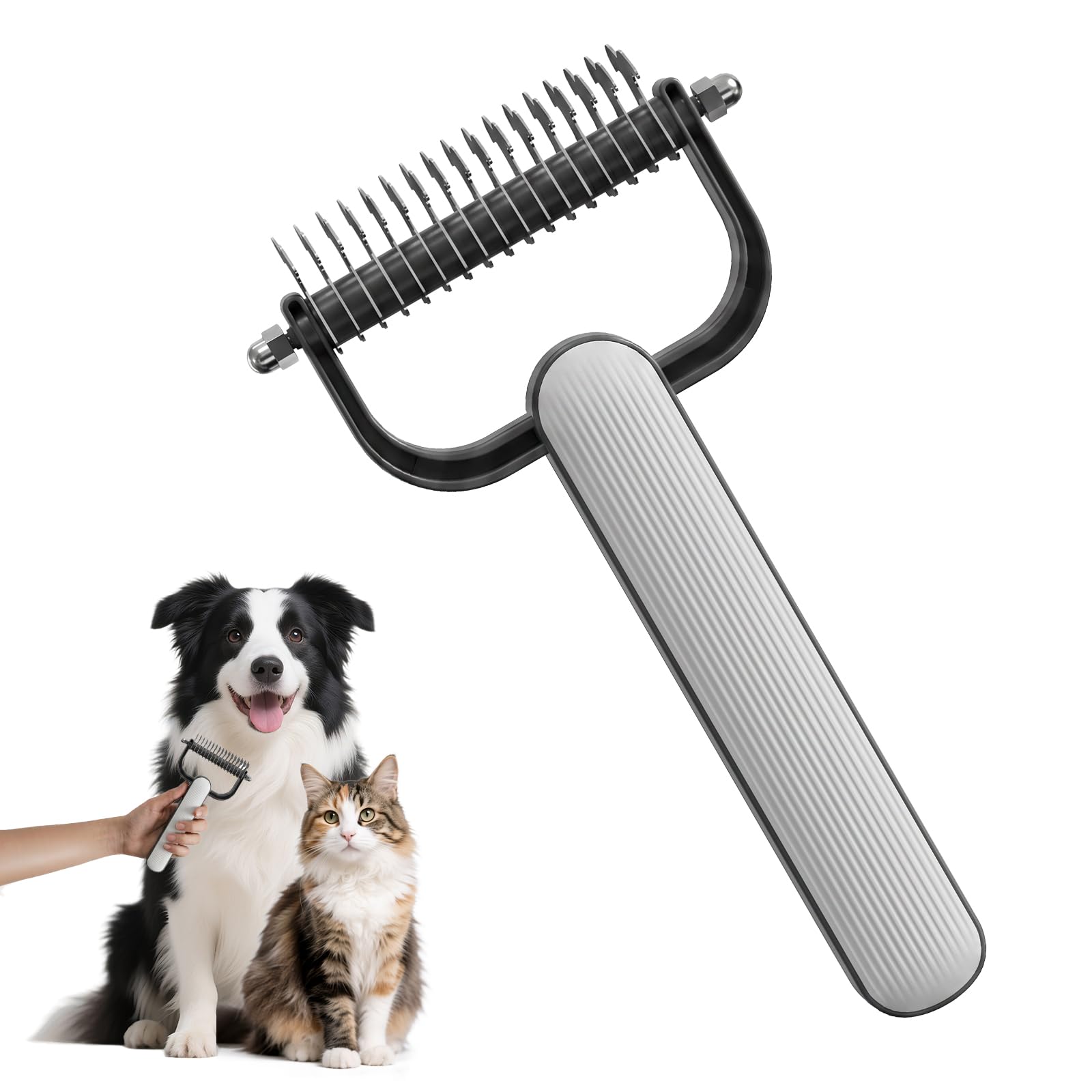 Double Sided Dematting Comb for Dogs Cats Thick