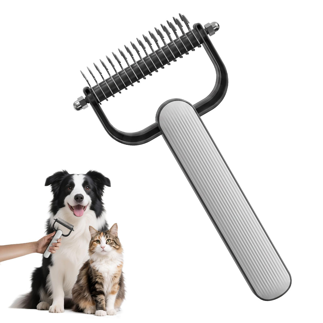 Double Sided Dematting Comb for Dogs Cats Thick