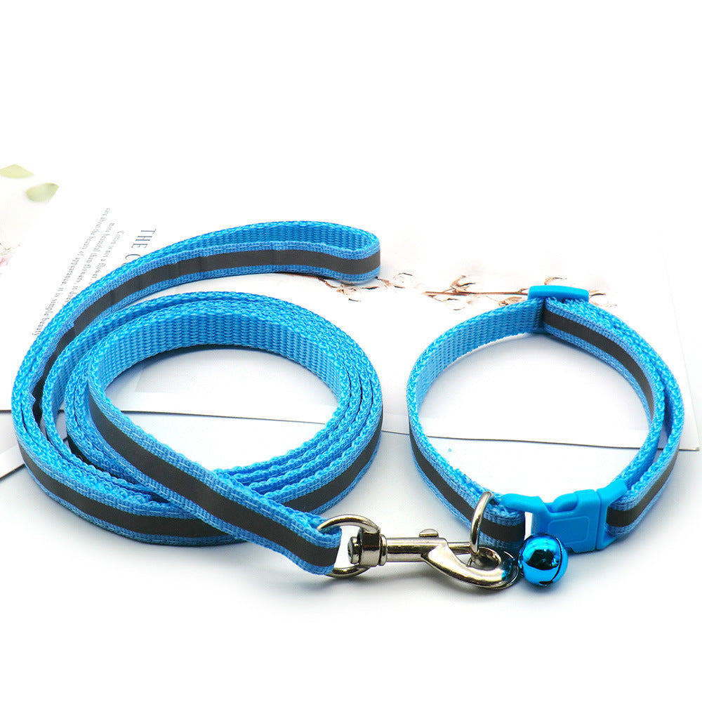 Reflective Cloth Dog Leash for Safe Outdoor Walking