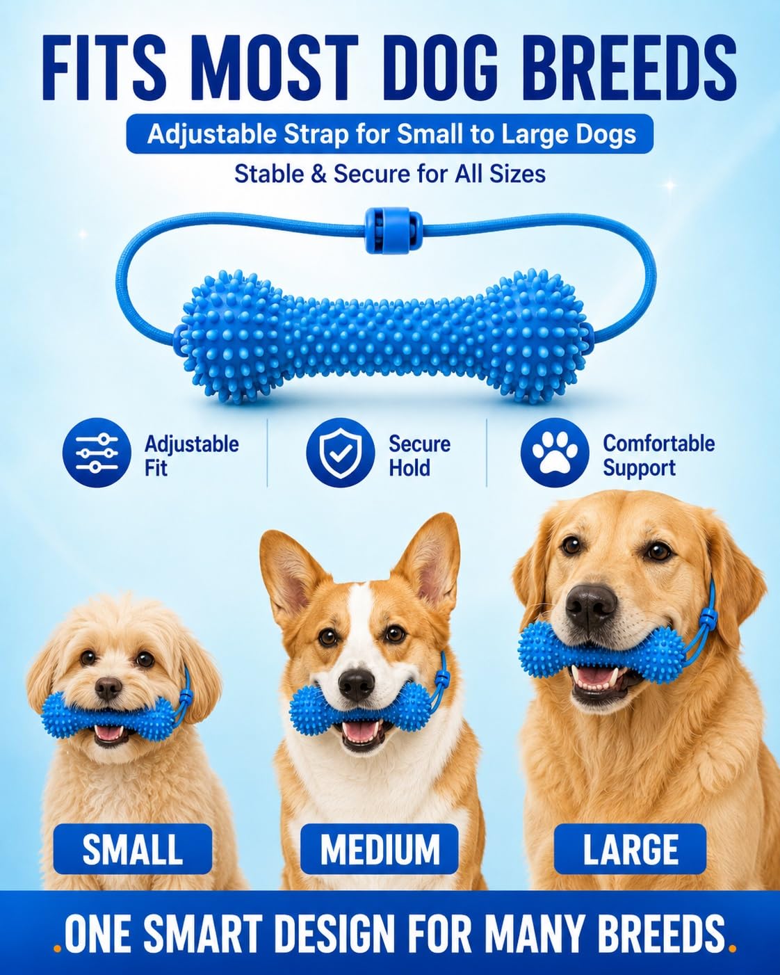 Dual Action Dog Dental Chew Toothbrush Cleaning Toy