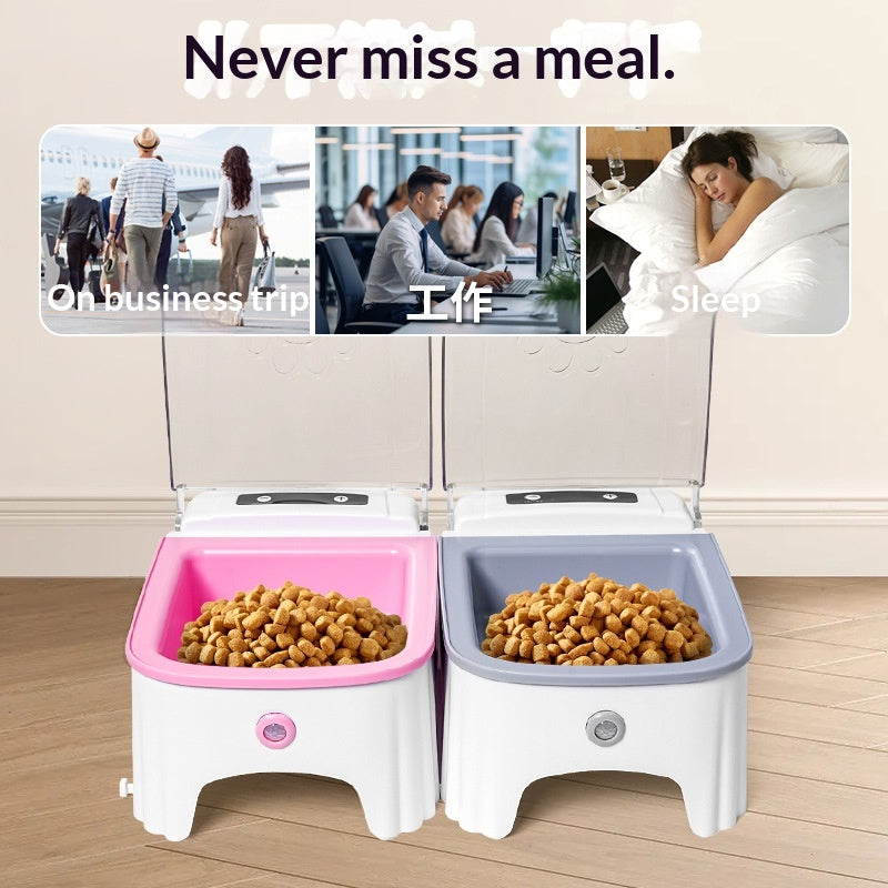 Automatic Cat Feeding Device Pet Food Dispenser