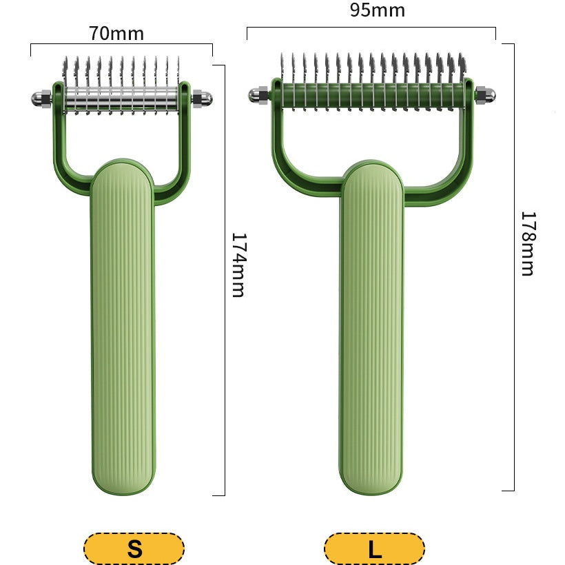 Double Sided Dematting Comb for Dogs Cats Thick