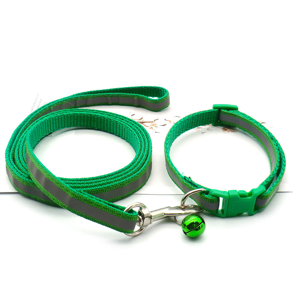 Reflective Cloth Dog Leash for Safe Outdoor Walking