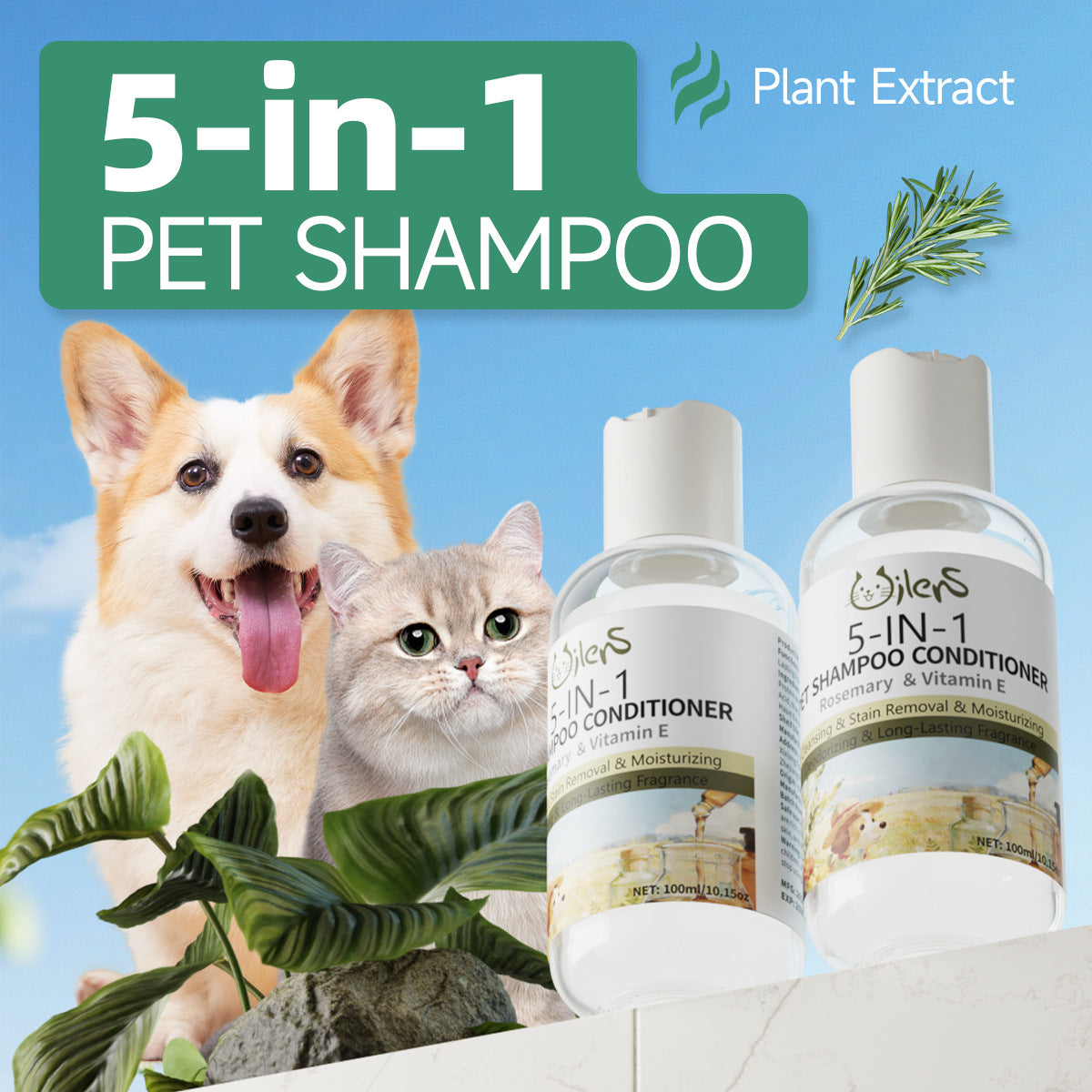 Multi Effect Pet Shampoo for Cats and Dogs