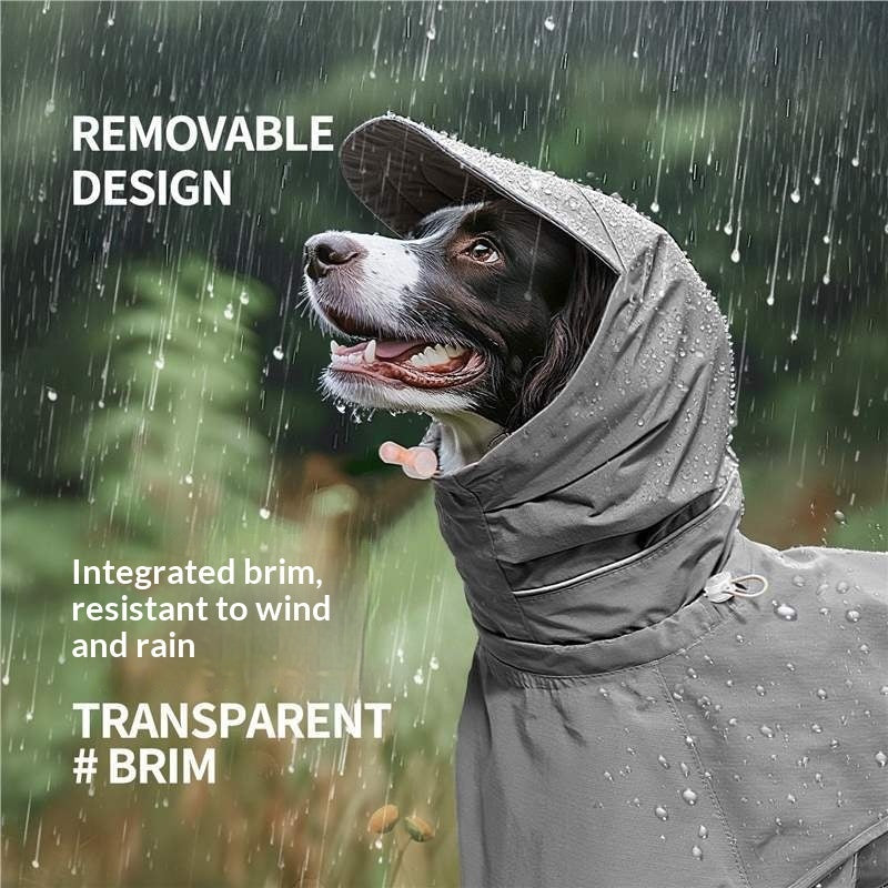 Split Style Anti Dirt Pet Raincoat Set for Dogs