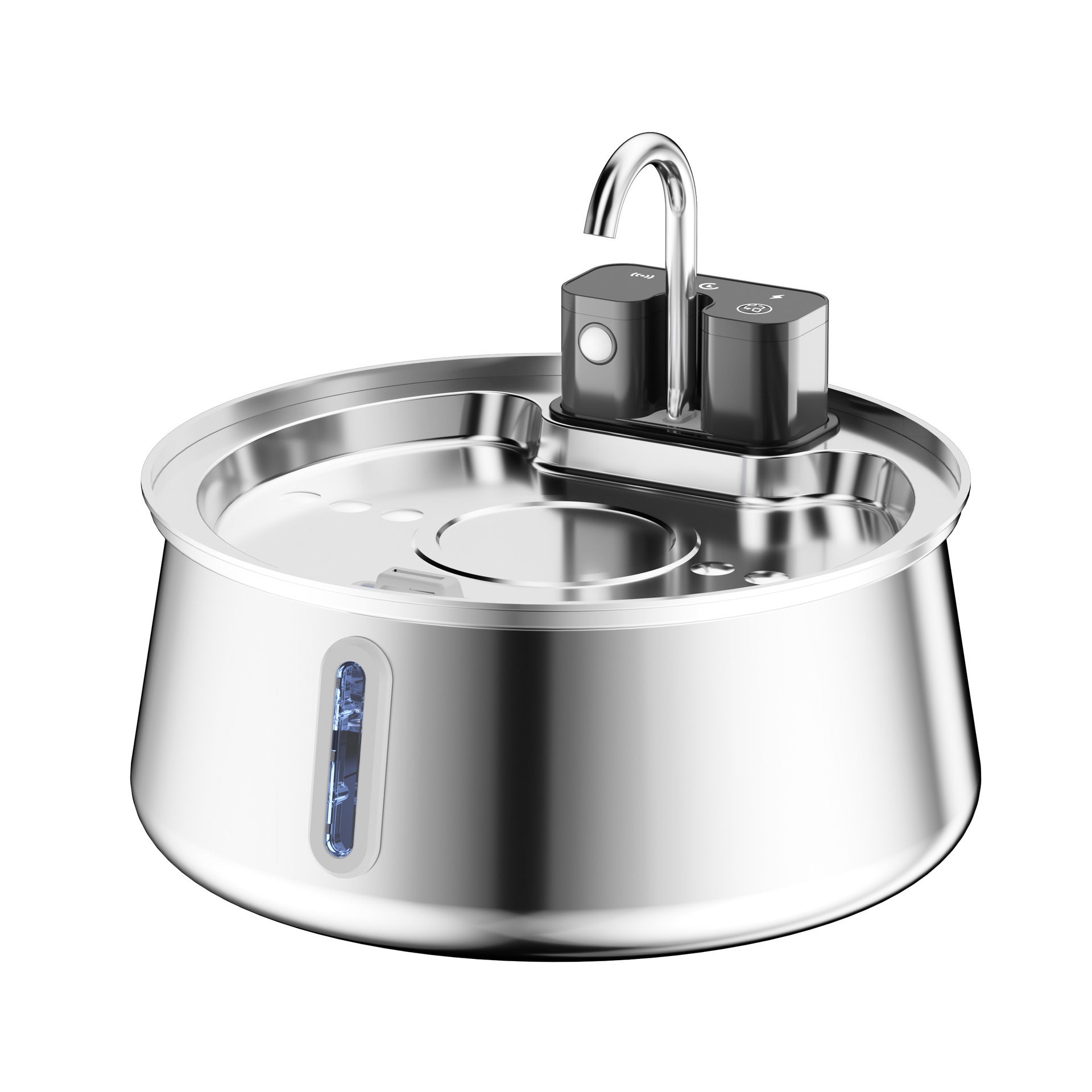 Stainless Steel Wireless Pet Water Fountain Kit Dispenser