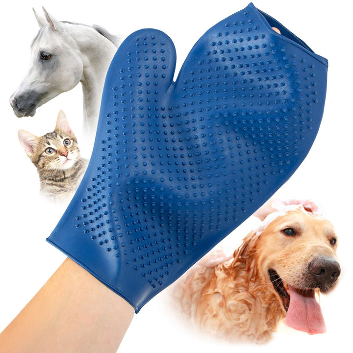Jeffers Rubber Grooming Glove for Animals